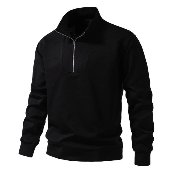 Black 1/2 Zip High Neck Sweatshirt  |  Womens Hoodies & Sweatshirts Clothing Hoodies & Sweatshirts