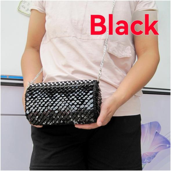 Black Bead Embellished Clutch Bag  |  Womens Bags Accessories Bags