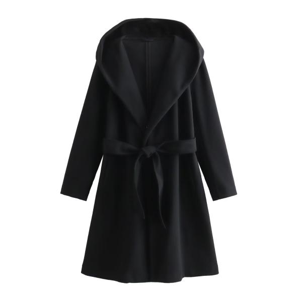 Black Belted Jacket  |  Womens Coats & Jackets Clothing Coats & Jackets