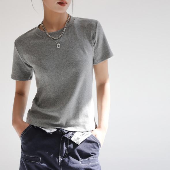 Black Cotton Short Sleeve T-Shirt  |  Womens Basics Basics Basics