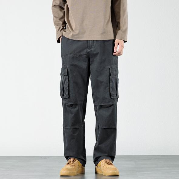 Black Cotton Tapered Cargo Trousers  |  Mens Trousers & Chinos Clothing Mens