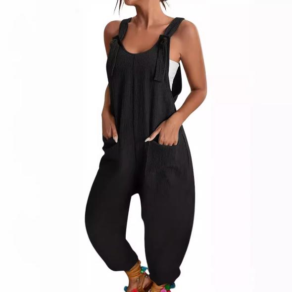 Black Frill Sleeve Jumpsuit  |  Womens Jumpsuits & Playsuits Clothing Jumpsuits & Playsuits