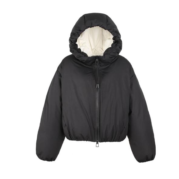 Black Hooded Short Puffer Jacket  |  Womens Coats & Jackets Clothing Coats & Jackets