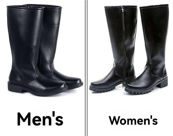 Black Leather-Look High Leg Boots  |  Womens Boots Boots Boots