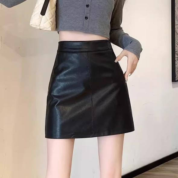 Black Leather-Look Micro Mini Skirt  |  Womens Skirts Clothing Skirts