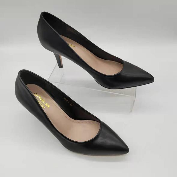 Black Leather-Look Pointy Ballet Pumps  |  Womens Ballet Pumps Ballet Pumps Ballet Pumps