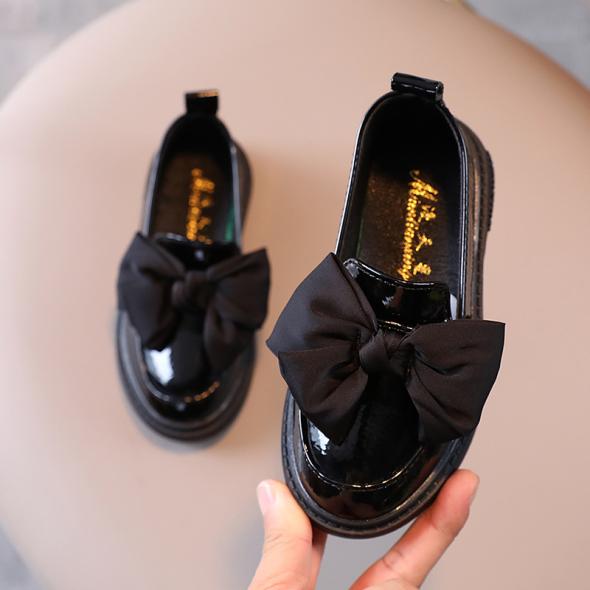 Black Patent Bow Loafers  |  Womens Loafers Flats Flats