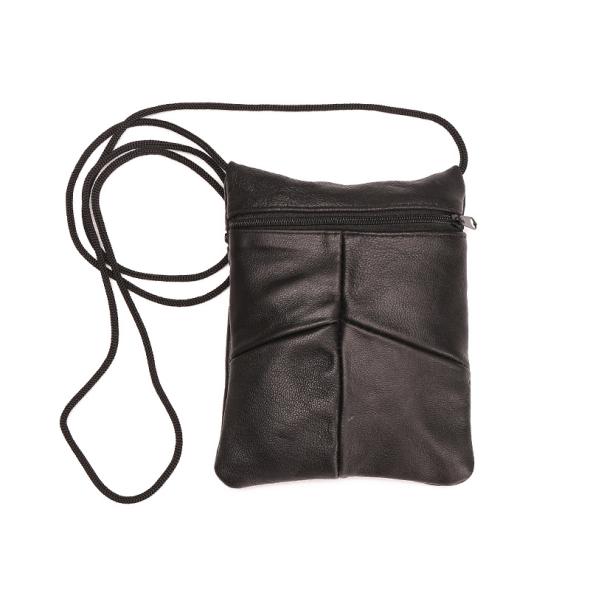 Black Quilted Cross Body Phone Bag  |  Womens Bags Accessories Bags