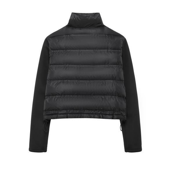 Black Regular Hybrid Puffer Jacket  |  Mens Coats & Jackets Clothing Coats & Jackets