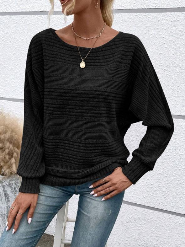 Black Soft Touch Batwing Sleeve Jumper  |  Womens Jumpers & Cardigans Clothing Jumpers & Cardigans