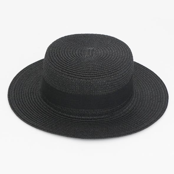 Black Straw Effect Oversized Hat  |  Womens Hats Accessories Hats