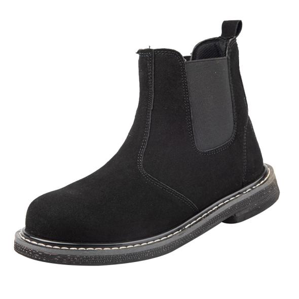 Black Suede-Effect Chunky Ankle Boots  |  Womens Boots Boots Boots