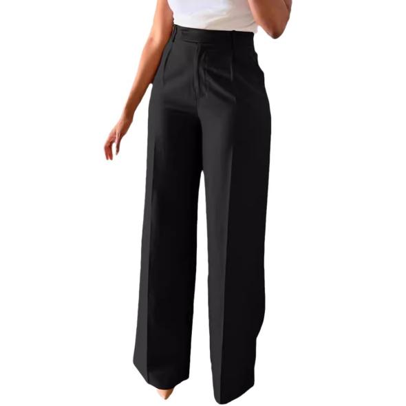 Black Wide Leg Tailored Trousers  |  Womens Suits & Tailoring Clothing Suits & Tailoring