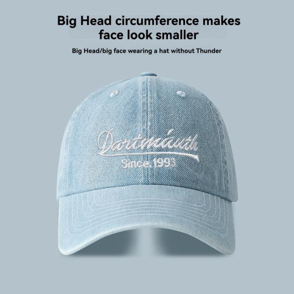 Blue Denim Embroidered Cap  |  Womens Hats Accessories Hats