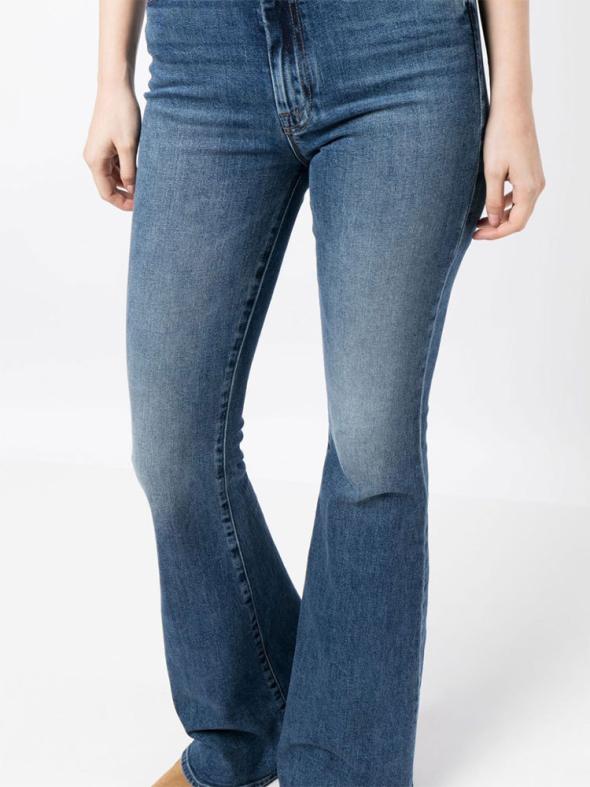 Blue Low Rise Bootcut Jeans  |  Womens Denim Clothing Denim