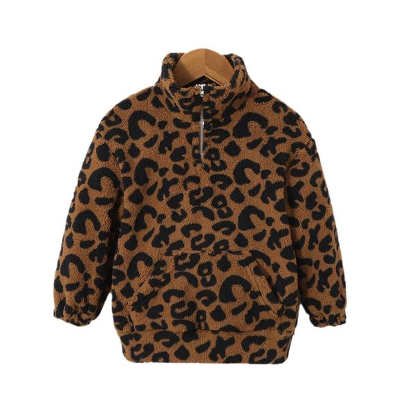 Brown Animal Print Zip Up Borg Jacket  |  Womens Coats & Jackets Clothing Coats & Jackets