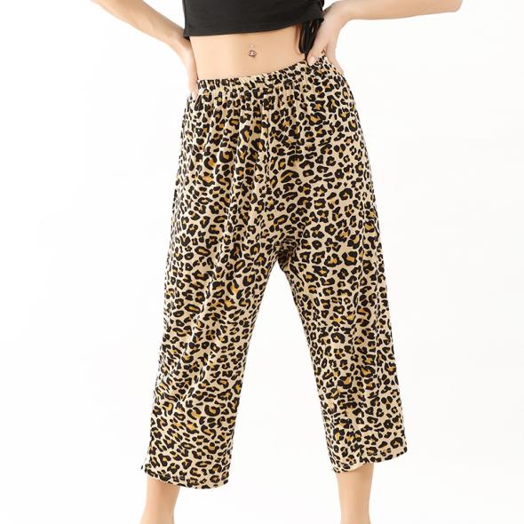 Brown Leopard Print Flared Leggings  |  Womens Leggings Clothing Leggings