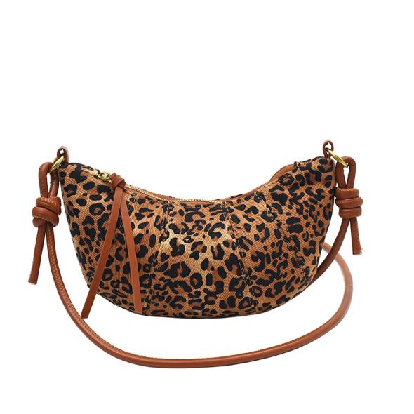 Brown Leopard Print Shoulder Bag  |  Womens Bags Accessories Bags