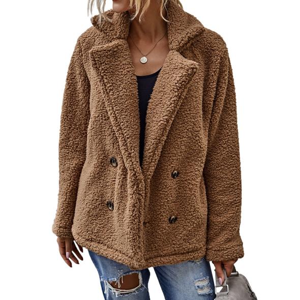 Brown Short Borg Coat  |  Womens Coats & Jackets Clothing Coats & Jackets