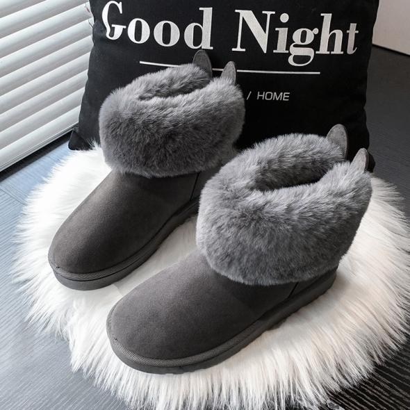 Brown Suedette Faux Fur Trim Slipper Boots  |  Womens Nightwear Clothing Nightwear