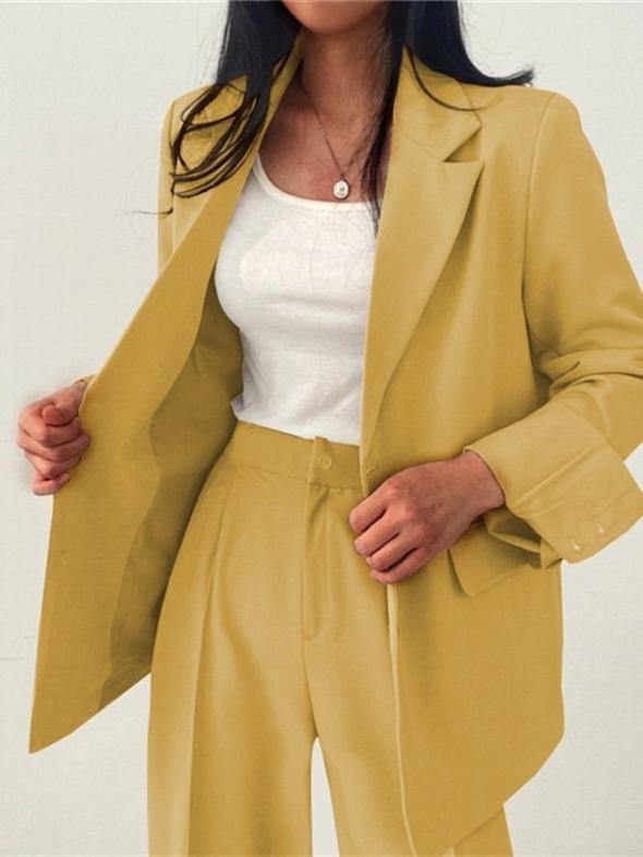 Camel Long Sleeve Tailored Blazer  |  Womens Blazers Blazers Blazers