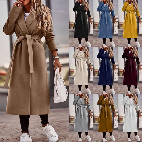 Camel Tailored Unlined Longline Belted Coat  |  Womens Coats & Jackets Clothing Coats & Jackets