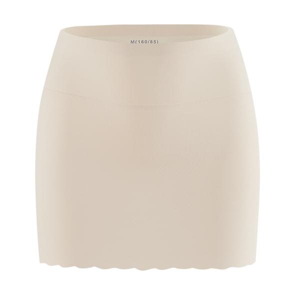 Cream Exposed Seam Midi Skirt  |  Womens Skirts Clothing Skirts