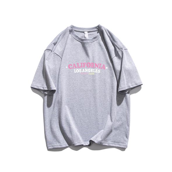 Dark Grey Cotton Positano Oversized T-Shirt  |  Womens Tops Clothing Tops