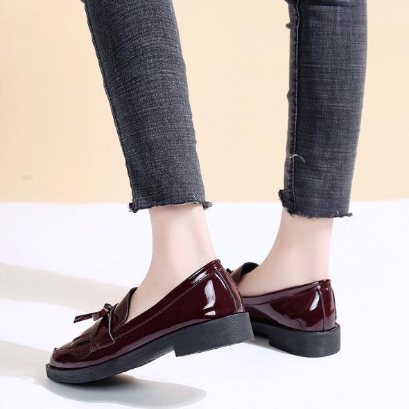 Extra Wide Fit Black Patent Loafers  |  Womens Loafers Loafers Loafers