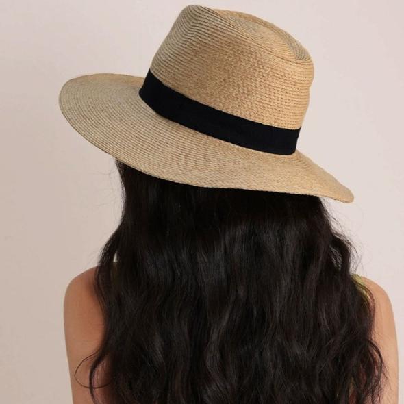 Gold Glitter Straw Fedora Hat  |  Womens Hats Accessories Hats