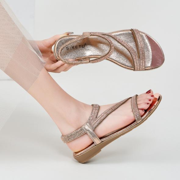 Gold Shimmer Block Heel Sandals  |  Womens Heels Heels Heels