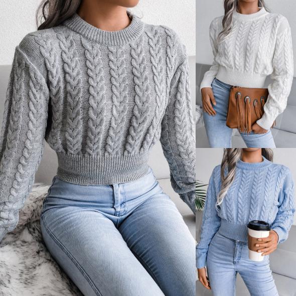 Grey Cable Knit 2-In-1 Shirt Jumper  |  Womens Shirts & Blouses Clothing Shirts & Blouses