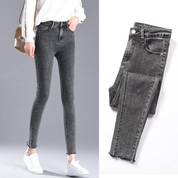 Grey Hallie Disco Frayed Hem Super Skinny Jeans  |  Womens Jeans Clothing Denim