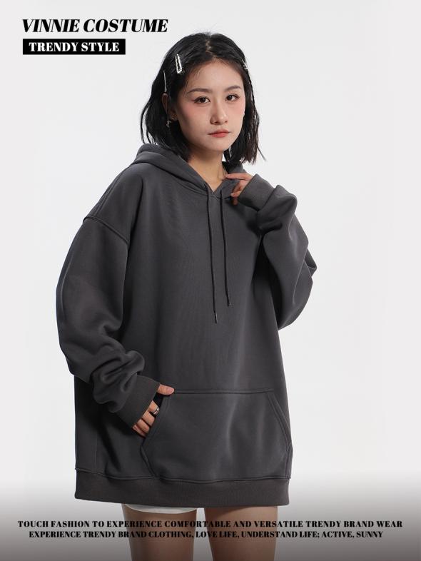 Grey Oversized Hoodie  |  Womens Hoodies & Sweatshirts Clothing Hoodies & Sweatshirts