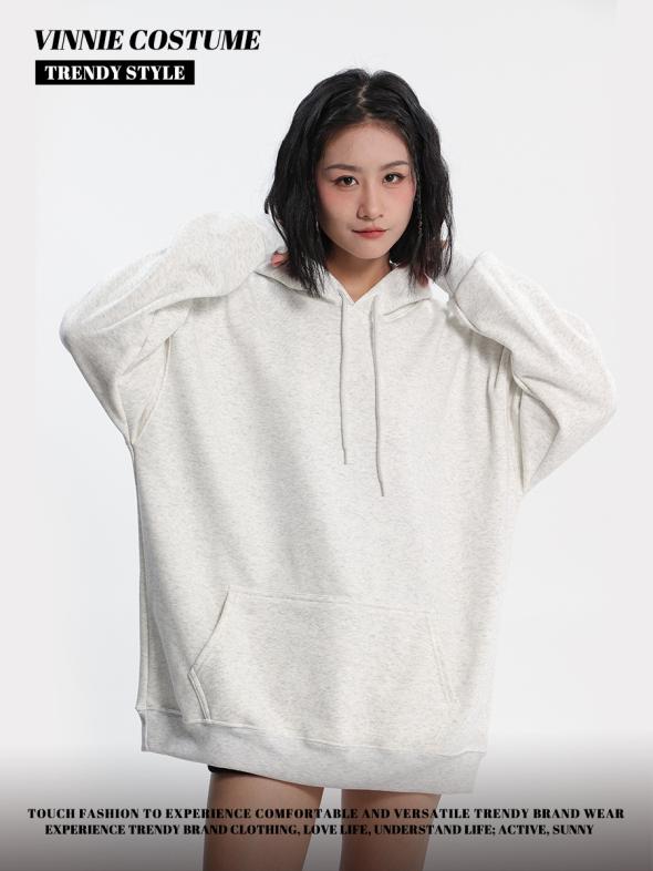 Grey Oversized Hoodie  |  Womens Hoodies & Sweatshirts Clothing Hoodies & Sweatshirts