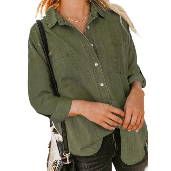 Khaki Relaxed Shirt  |  Womens Shirts & Blouses Clothing Shirts & Blouses