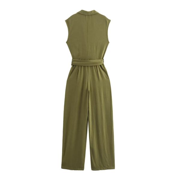 Khaki Utility Wide Leg Jumpsuit  |  Womens Jumpsuits & Playsuits Clothing Jumpsuits & Playsuits