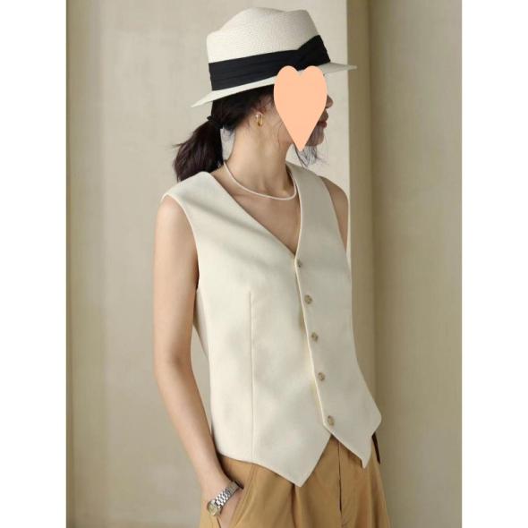 Light Green Linen Blend Waistcoat  |  Womens Waistcoats Clothing Waistcoats