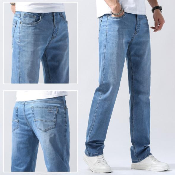 Mid Wash Blue Straight Leg Jeans  |  Mens Jeans Clothing Denim