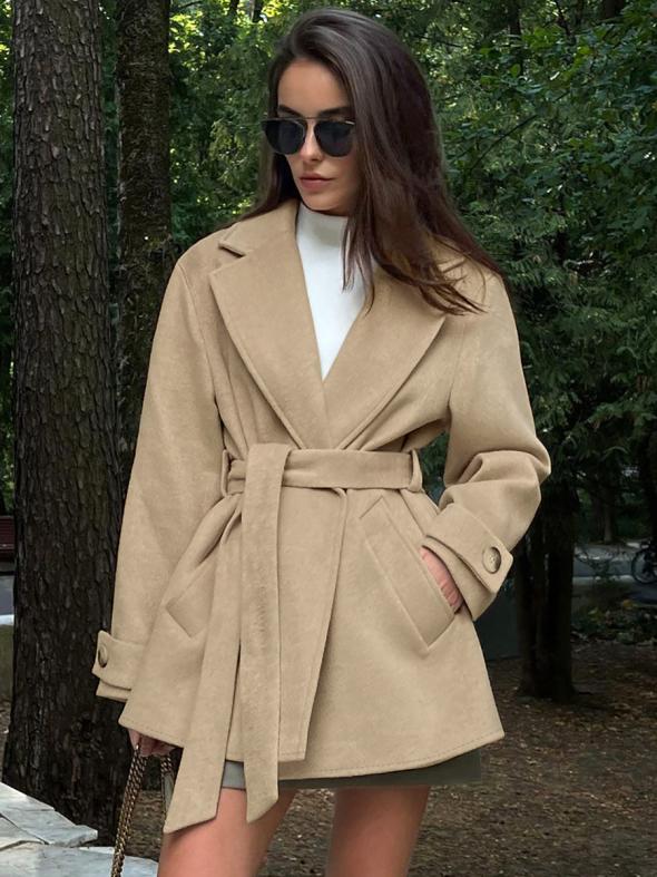 Mink Short Belted Coat  |  Womens Coats & Jackets Clothing Coats & Jackets