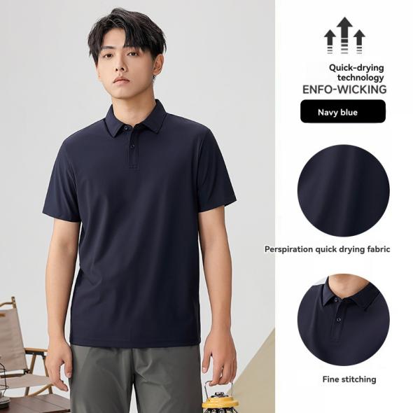 Navy Piqué Cotton Oversized Polo Shirt  |  Mens T-Shirt & Polos Clothing Mens