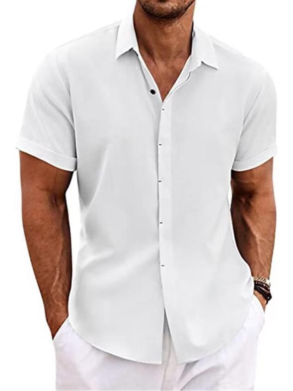 Navy Short Sleeve Muscle Fit Oxford Shirt  |  Mens Muscle Fit Clothing Mens