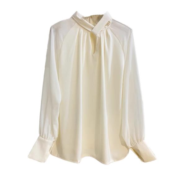 Off White Chiffon Bow Collar Blouse  |  Womens Shirts & Blouses Clothing Shirts & Blouses