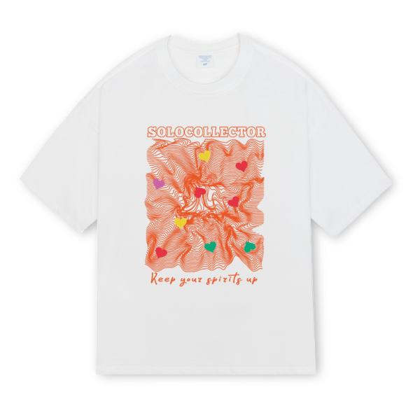 Off White Cotton Free Your Mind Print Oversized T-Shirt  |  Mens T-Shirt & Polos Clothing Mens