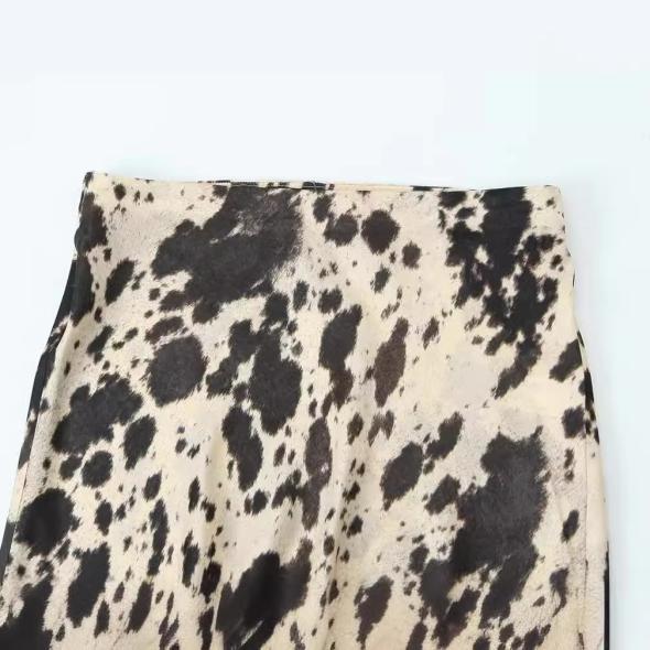 Off White Cow Print Mini Skirt  |  Womens Skirts Clothing Skirts