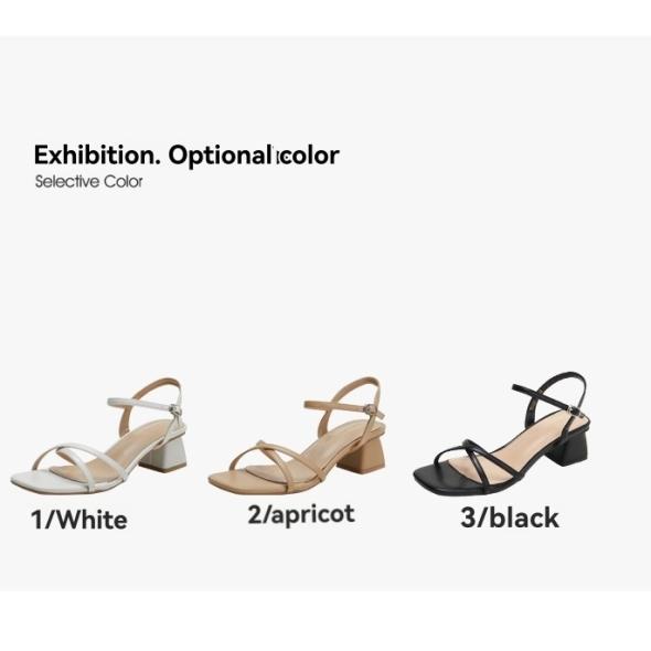 Off White Strappy Block Heel Sandals  |  Womens Heels Heels Heels