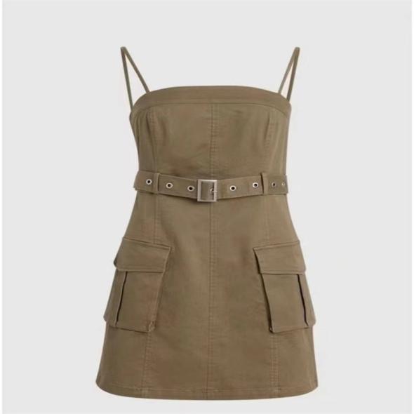 Olive Bandeau Utility Jumpsuit  |  Womens Jumpsuits & Playsuits Clothing Jumpsuits & Playsuits