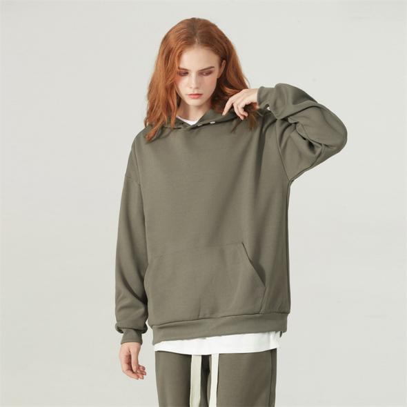 Olive Pocket Front Hoodie  |  Womens Hoodies & Sweatshirts Clothing Hoodies & Sweatshirts