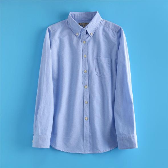 Pale Blue Cotton Oxford Shirt  |  Mens Shirts Clothing Mens