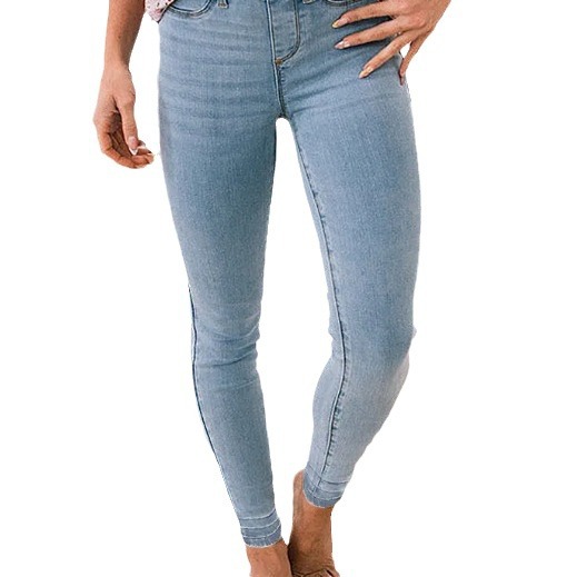 Pale Blue High Waist Hallie Super Skinny Jeans  |  Womens Jeans Clothing Jeans